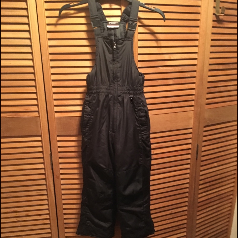 Hawks & Co. Black Bibbed Snow Pants